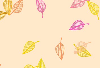 Light Pink, Yellow vector hand painted texture.