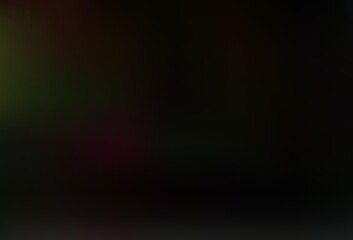 Dark Black vector bokeh and colorful pattern.
