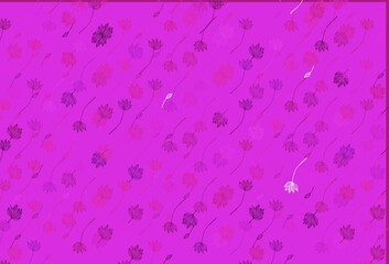 Light Pink, Yellow vector sketch backdrop.