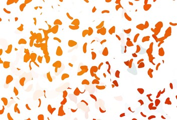 Light Orange vector template with memphis shapes.