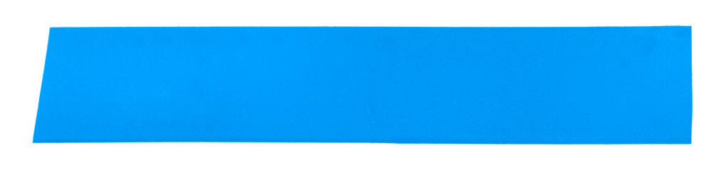 Blue pieces of Insulating tape isolated on a white background. adhesive tape