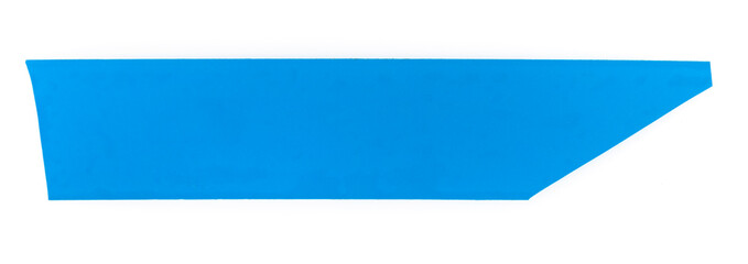Blue pieces of Insulating tape isolated on a white background. adhesive tape