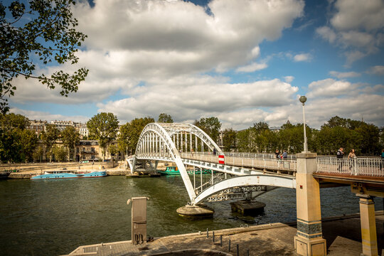 The Passerelle Debilly (Debilly Footbridge). Paris