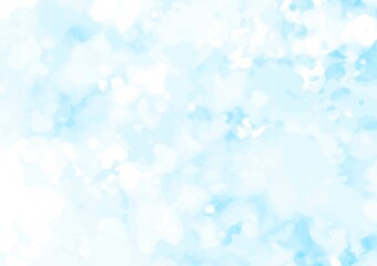 幻想的な水彩の水色テクスチャ背景
