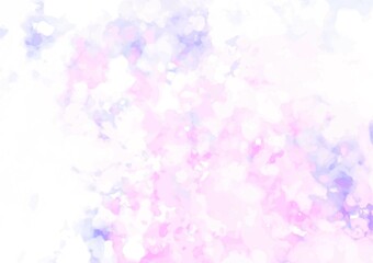 Obraz na płótnie Canvas ピンク色と紫色の水彩テクスチャ背景 