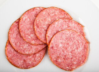sausage sliced ​​sausage for pizza