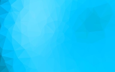 Light BLUE vector polygon abstract background.
