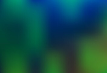 Dark Blue, Green vector bokeh template.