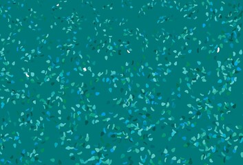 Light Blue, Green vector texture with random forms.