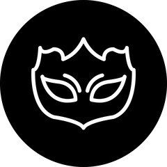eye mask glyph icon