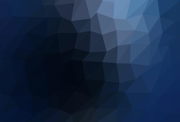 Dark BLUE vector blurry triangle texture.