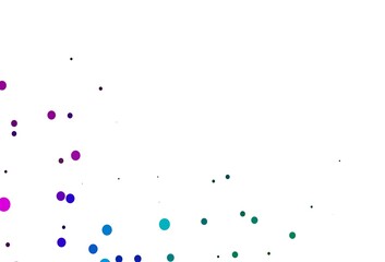 Light Multicolor, Rainbow vector backdrop with dots.
