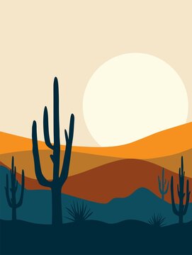 landscape with cactus