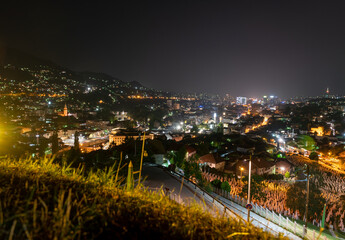 Panorama of Sarajevo as seen from Yellow Bastion or Zuta Tabija as locals call it