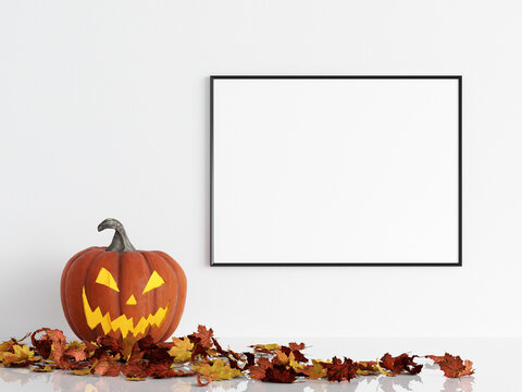 Hallowee Frame mockup, 3d redner