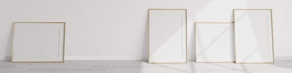 frame mockup, poster mockup, minimalist gallery frame mockup, print mockup, 3d render