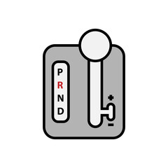 automatic gearbox on white