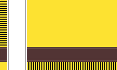dark yellow wallpaper with colorful lines and squares