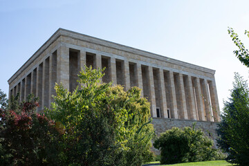 Fototapeta premium Anıtkabir panoramic view at ankara turkey