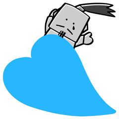 悲しい気持ちを伝えるロボット01-10