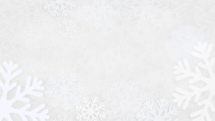 Christmas background with snowflakes, abstract gray snowflakes background.