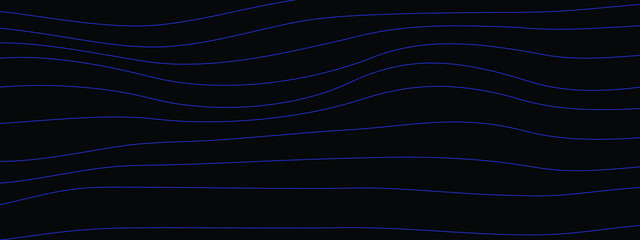 Abstract background of blue lines waves