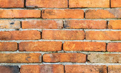 red brick wall background 