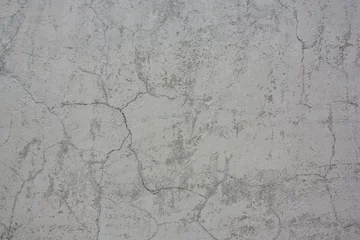 Crédence de cuisine en verre imprimé Vieux mur texturé sale An old, gray wall with cracks and damage. Worn surface. Gray background with texture.