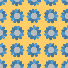 Seamless pattern flower.Elegant floral design.Botanical print. Fashion print.