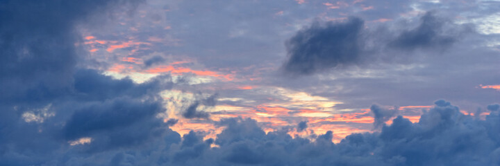 Sunset sky texture as background