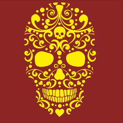 Death, Day of the Dead, mexican sugar skull ,grunge vintage design t shirts