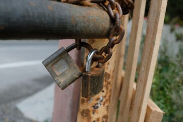 lock on the fence