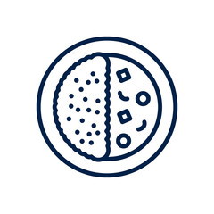 Curry icon logo template isolated on white background.