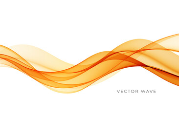 Vector abstract colorful flowing wave lines isolated on white background. Design element for wedding invitation, greeting card