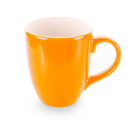 white ceramic cup on white background