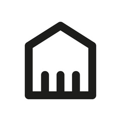 House vector icon on white background