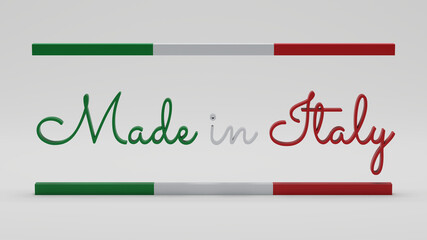 Made in Italy icon on white background