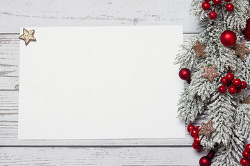 weihnachtlicher Rahmen mit Textfreiraum	