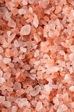 A macro view of Pink Himalayan sea salt