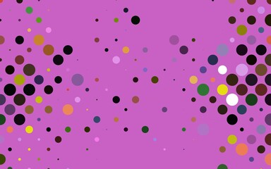 Light Multicolor, Rainbow vector pattern with spheres.