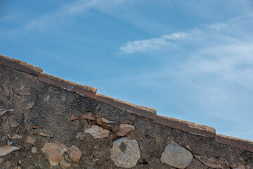 Wall and roof from side