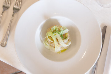 Prawn tartare.
Tartare di mazzancolle.