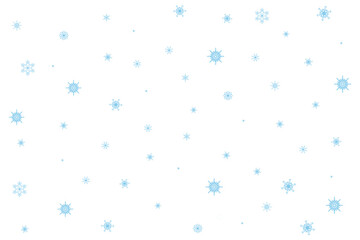 Fototapeta na wymiar Vector white background with snowflakes. New Year or Christmas pattern. Design element