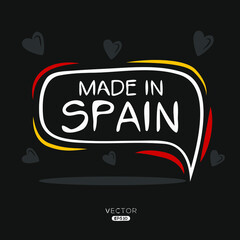 Made in Spain, vector illustration.