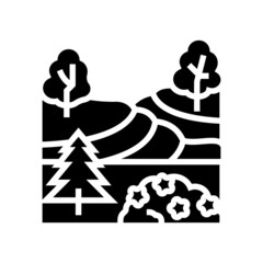 landscape maintenance services glyph icon vector. landscape maintenance services sign. isolated contour symbol black illustration