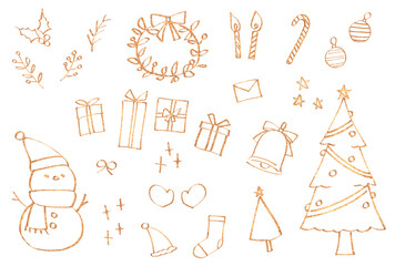 ペン画_グリッター_クリスマス