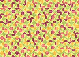 Abstract Geometric Pattern generative computational art illustration