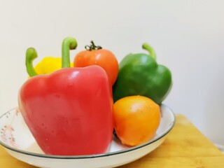 peppers and tomatoes