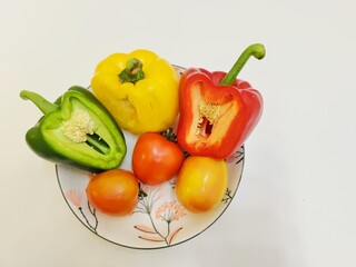 vegetables on a plate