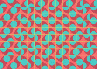 Abstract Geometric Pattern generative computational art illustration